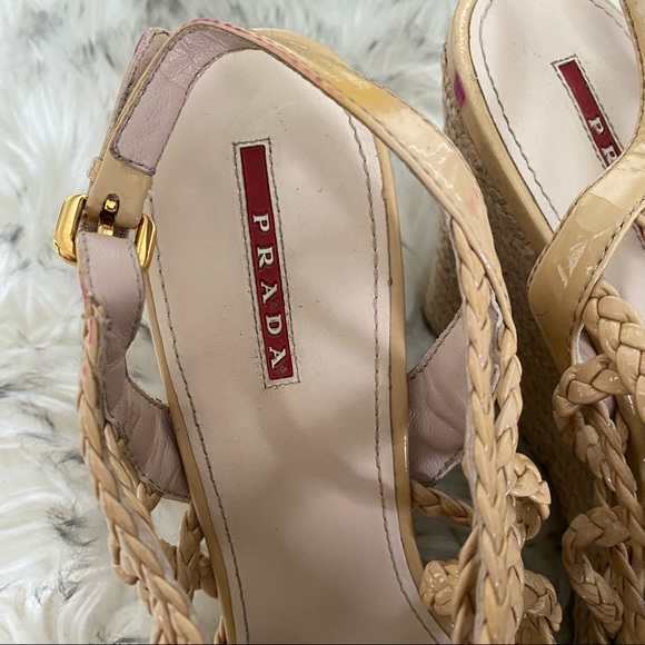 Prada Wedge heeled Sandals S9 - Picture 8 of 8